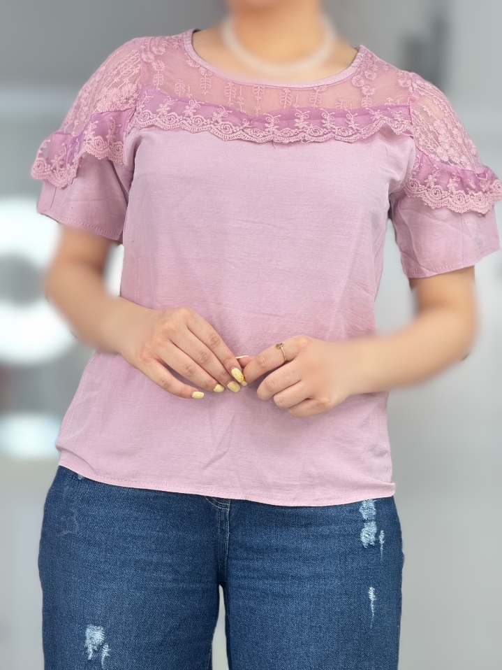 شومیز دخترونه گیپوری کد ۵۸۳۱